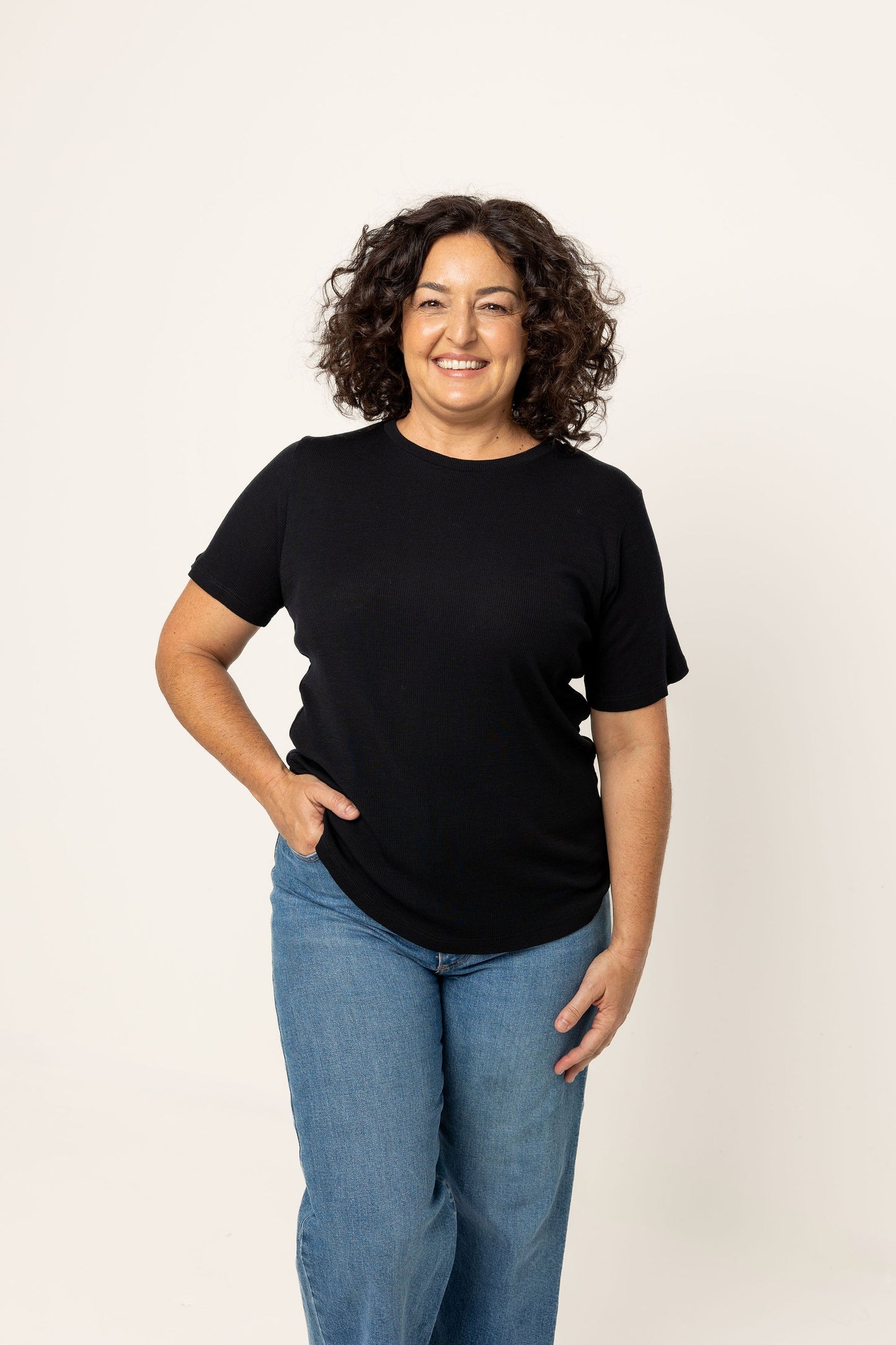 Prime Ewe Rib Tee (Black)