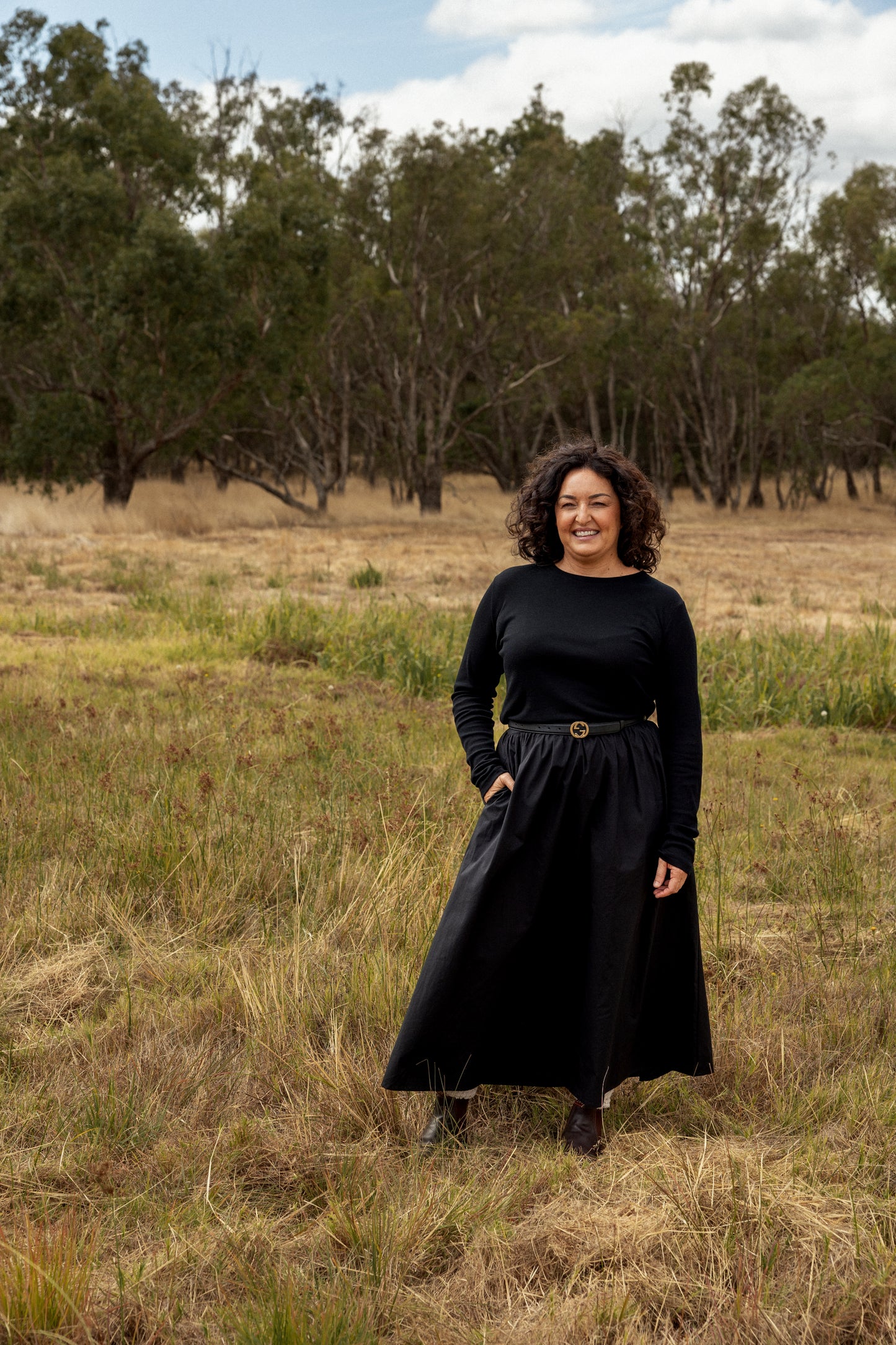 Arhways Long Sleeve Rib Tee (Black)