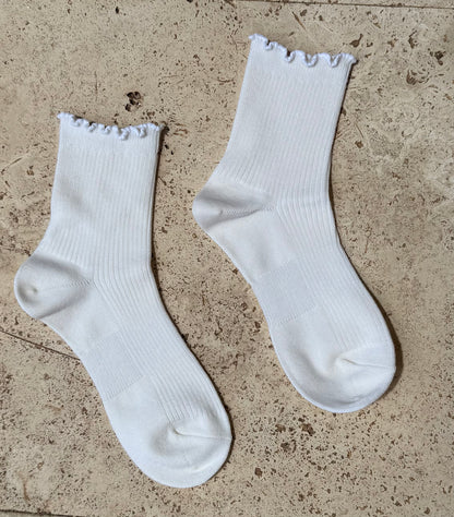 Scalloped Wool Socks